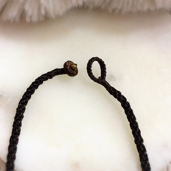 Amethyst & Brass Bead Necklace - Picture 4 of 6